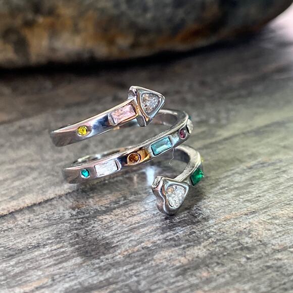 NEW Multi Gemstone Stack Ring - Picture 9 of 12